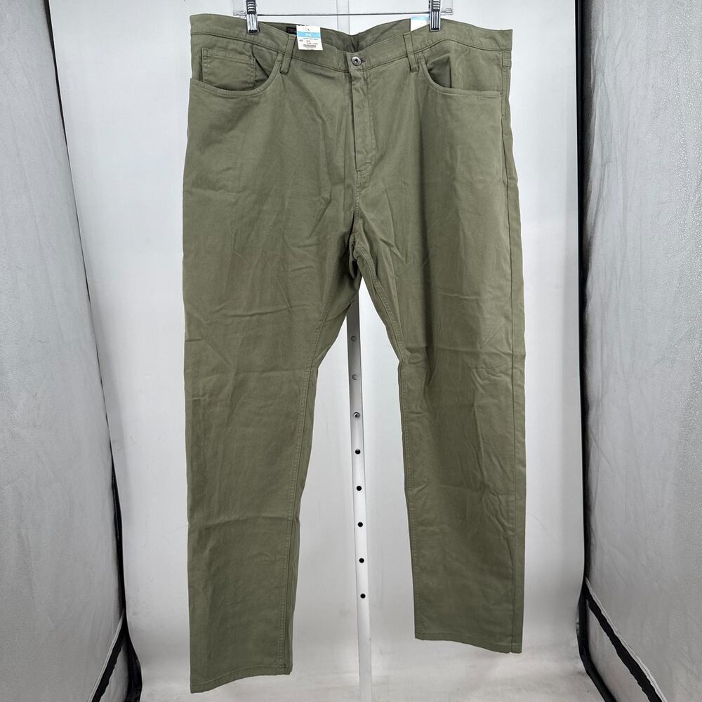 J.McLaughlin Parker Pants Mens 42 Olive Green Straight Cotton Twill Stretch NWT